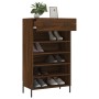 Brown oak engineered wood shoe rack 60x35x105 cm by vidaXL, Closets and storage - Ref: Foro24-829627, Price: 58,50 €, Discoun...