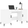 White engineered wood desk 140x50x75 cm by vidaXL, Desks - Ref: Foro24-829548, Price: 119,20 €, Discount: %