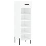 Glossy white plywood shoe cabinet 30x35x105 cm by vidaXL, Closets and storage - Ref: Foro24-829686, Price: 50,99 €, Discount: %