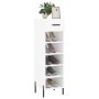 Glossy white plywood shoe cabinet 30x35x105 cm by vidaXL, Closets and storage - Ref: Foro24-829686, Price: 50,99 €, Discount: %