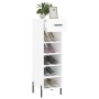 Glossy white plywood shoe cabinet 30x35x105 cm by vidaXL, Closets and storage - Ref: Foro24-829686, Price: 50,99 €, Discount: %