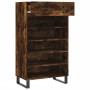 Engineered wood smoked oak shoemaker 60x35x105 cm by vidaXL, Closets and storage - Ref: Foro24-829641, Price: 88,46 €, Discou...