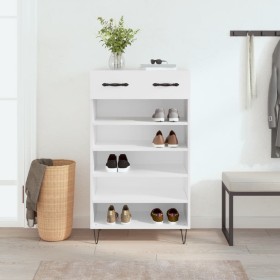 White engineered wood shoe rack 60x35x105 cm by vidaXL, Closets and storage - Ref: Foro24-829604, Price: 55,60 €, Discount: %