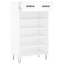 White engineered wood shoe rack 60x35x105 cm by vidaXL, Closets and storage - Ref: Foro24-829604, Price: 55,77 €, Discount: %