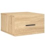 Sonoma oak wall bedside table 35x35x20 cm by vidaXL, Lockers and storage cabinets - Ref: Foro24-829858, Price: 27,67 €, Disco...