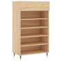 Engineered wood oak Sonoma shoerack 60x35x105 cm by vidaXL, Closets and storage - Ref: Foro24-829591, Price: 54,83 €, Discoun...