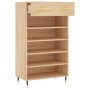 Zapatero madera de ingeniería roble Sonoma 60x35x105 cm de vidaXL, Armarios y almacenamiento - Ref: Foro24-829591, Precio: 54...