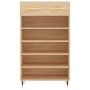 Engineered wood oak Sonoma shoerack 60x35x105 cm by vidaXL, Closets and storage - Ref: Foro24-829591, Price: 54,83 €, Discoun...