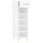 Shoe cabinet made of white glossy plywood, 30x35x105 cm by vidaXL, Closets and storage - Ref: Foro24-829662, Price: 70,34 €, ...