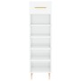 Shoe cabinet made of white glossy plywood, 30x35x105 cm by vidaXL, Closets and storage - Ref: Foro24-829662, Price: 70,34 €, ...