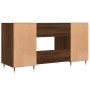 Brown oak engineered wood desk 140x50x75 cm by vidaXL, Desks - Ref: Foro24-829531, Price: 113,61 €, Discount: %