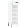 White engineered wood shoe rack 30x35x105 cm by vidaXL, Closets and storage - Ref: Foro24-829684, Price: 75,99 €, Discount: %