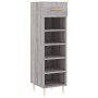 Sonoma gray engineered wood shoe rack 30x35x105 cm by vidaXL, Closets and storage - Ref: Foro24-829666, Price: 44,27 €, Disco...