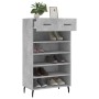 Zapatero madera de ingeniería gris hormigón 60x35x105 cm de vidaXL, Armarios y almacenamiento - Ref: Foro24-829632, Precio: 5...