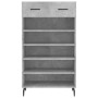 Concrete gray engineered wood shoe rack 60x35x105 cm by vidaXL, Closets and storage - Ref: Foro24-829632, Price: 55,42 €, Dis...