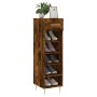 Smoked oak engineered wood shoe rack 30x35x105 cm by vidaXL, Closets and storage - Ref: Foro24-829665, Price: 53,76 €, Discou...