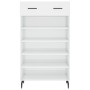 Glossy white plywood shoe cabinet 60x35x105 cm by vidaXL, Closets and storage - Ref: Foro24-829630, Price: 63,71 €, Discount: %