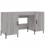 Escritorio madera de ingeniería gris Sonoma 140x50x75 cm de vidaXL, Escritorios - Ref: Foro24-829562, Precio: 124,65 €, Descu...