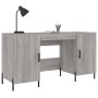 Escritorio madera de ingeniería gris Sonoma 140x50x75 cm de vidaXL, Escritorios - Ref: Foro24-829562, Precio: 124,65 €, Descu...