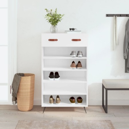 White engineered wood shoe rack 60x35x105 cm by vidaXL, Closets and storage - Ref: Foro24-829580, Price: 52,03 €, Discount: %