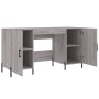 Escritorio madera de ingeniería gris Sonoma 140x50x75 cm de vidaXL, Escritorios - Ref: Foro24-829562, Precio: 124,65 €, Descu...