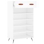 White engineered wood shoe rack 60x35x105 cm by vidaXL, Closets and storage - Ref: Foro24-829580, Price: 52,03 €, Discount: %