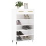 White engineered wood shoe rack 60x35x105 cm by vidaXL, Closets and storage - Ref: Foro24-829588, Price: 89,99 €, Discount: %