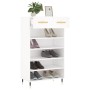 White engineered wood shoe rack 60x35x105 cm by vidaXL, Closets and storage - Ref: Foro24-829588, Price: 89,99 €, Discount: %