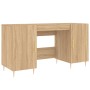 Escritorio madera de ingeniería roble Sonoma 140x50x75 cm de vidaXL, Escritorios - Ref: Foro24-829535, Precio: 118,76 €, Desc...