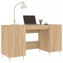 Escritorio madera de ingeniería roble Sonoma 140x50x75 cm de vidaXL, Escritorios - Ref: Foro24-829535, Precio: 118,76 €, Desc...