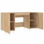 Escritorio madera de ingeniería roble Sonoma 140x50x75 cm de vidaXL, Escritorios - Ref: Foro24-829535, Precio: 118,76 €, Desc...