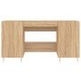 Escritorio madera de ingeniería roble Sonoma 140x50x75 cm de vidaXL, Escritorios - Ref: Foro24-829535, Precio: 118,76 €, Desc...