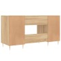 Escritorio madera de ingeniería roble Sonoma 140x50x75 cm de vidaXL, Escritorios - Ref: Foro24-829535, Precio: 118,76 €, Desc...