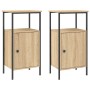 Mesitas noche 2 uds madera ingeniería roble Sonoma 41x31x80 cm de vidaXL, Mesitas de noche - Ref: Foro24-825926, Precio: 69,7...