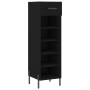 Black engineered wood shoe rack 30x35x105 cm by vidaXL, Closets and storage - Ref: Foro24-829685, Price: 47,36 €, Discount: %