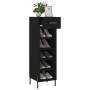 Black engineered wood shoe rack 30x35x105 cm by vidaXL, Closets and storage - Ref: Foro24-829685, Price: 47,36 €, Discount: %