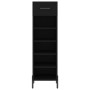 Black engineered wood shoe rack 30x35x105 cm by vidaXL, Closets and storage - Ref: Foro24-829685, Price: 47,36 €, Discount: %