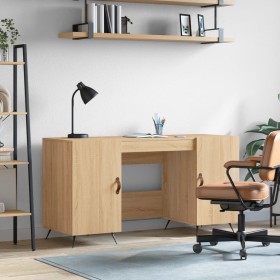 Sonoma oak engineered wood desk 140x50x75 cm by vidaXL, Desks - Ref: Foro24-829519, Price: 108,99 €, Discount: %