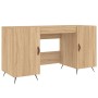 Sonoma oak engineered wood desk 140x50x75 cm by vidaXL, Desks - Ref: Foro24-829519, Price: 108,99 €, Discount: %