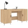 Sonoma oak engineered wood desk 140x50x75 cm by vidaXL, Desks - Ref: Foro24-829519, Price: 108,99 €, Discount: %