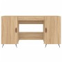 Sonoma oak engineered wood desk 140x50x75 cm by vidaXL, Desks - Ref: Foro24-829519, Price: 108,99 €, Discount: %