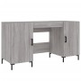 Escritorio madera de ingeniería gris Sonoma 140x50x75 cm de vidaXL, Escritorios - Ref: Foro24-829554, Precio: 119,94 €, Descu...