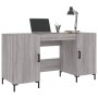 Escritorio madera de ingeniería gris Sonoma 140x50x75 cm de vidaXL, Escritorios - Ref: Foro24-829554, Precio: 119,94 €, Descu...