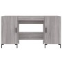 Escritorio madera de ingeniería gris Sonoma 140x50x75 cm de vidaXL, Escritorios - Ref: Foro24-829554, Precio: 119,94 €, Descu...