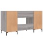 Escritorio madera de ingeniería gris Sonoma 140x50x75 cm de vidaXL, Escritorios - Ref: Foro24-829554, Precio: 119,94 €, Descu...