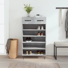 Engineered wood shoe rack in gray concrete, 60x35x105 cm. by vidaXL, Closets and storage - Ref: Foro24-829608, Price: 53,14 €...