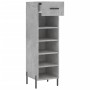 Engineered wood shoe rack in gray concrete, 30x35x105 cm. by vidaXL, Closets and storage - Ref: Foro24-829688, Price: 43,55 €...