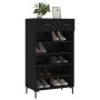 Zapatero madera de ingeniería negro 60x35x105 cm de vidaXL, Armarios y almacenamiento - Ref: Foro24-829613, Precio: 58,87 €, ...