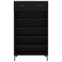 Black engineered wood shoe rack 60x35x105 cm by vidaXL, Closets and storage - Ref: Foro24-829613, Price: 58,87 €, Discount: %