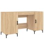 Escritorio madera de ingeniería roble Sonoma 140x50x75 cm de vidaXL, Escritorios - Ref: Foro24-829551, Precio: 114,93 €, Desc...